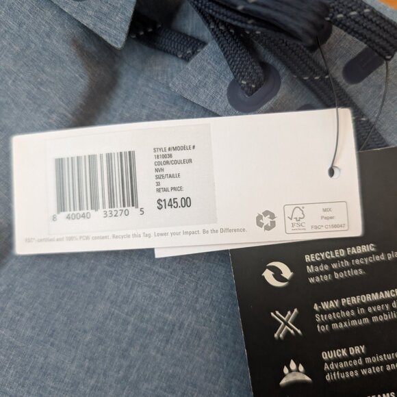 Outerknown Apex Trunks - 33 - Heather Navy - NWT - Picture 3 of 6